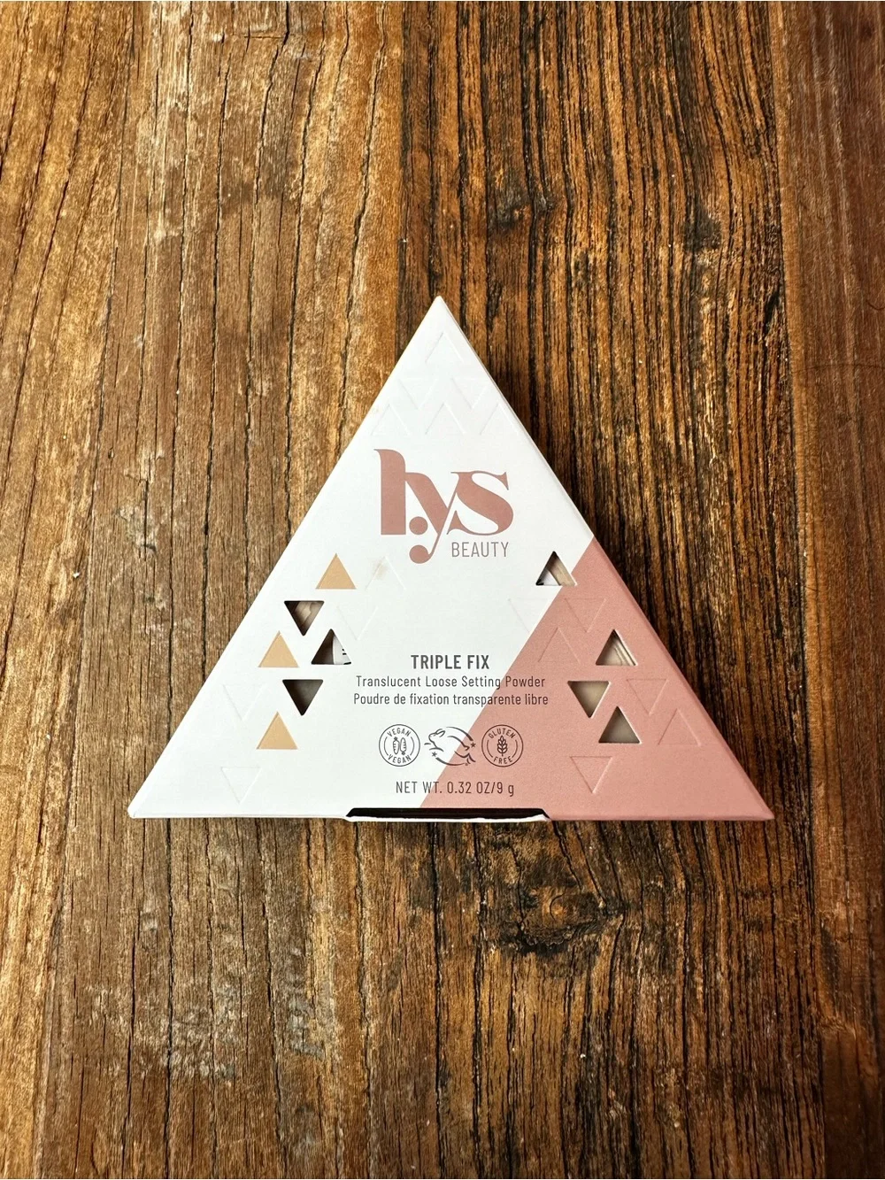 Sis Beauty Triangular Loose Setting Powder - Pink/Cream